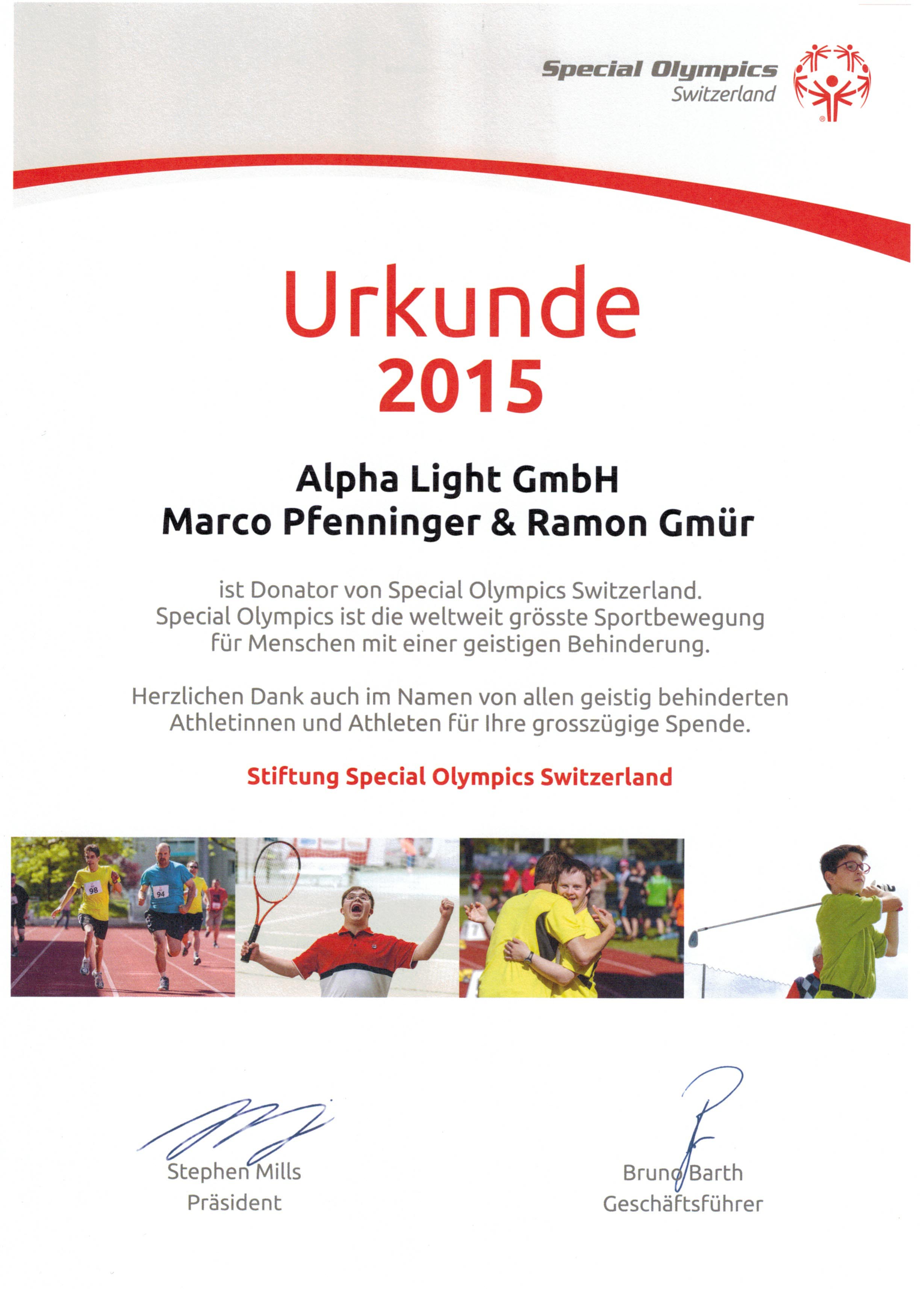 Stiftung Special Olympics Switzerland